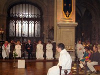 Père Rssignol et l'aumônier de la Base aérienne